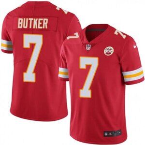 Men's Kansas City Chiefs #7 Harrison Butker Vapor Untouchable Jersey Stitched Re